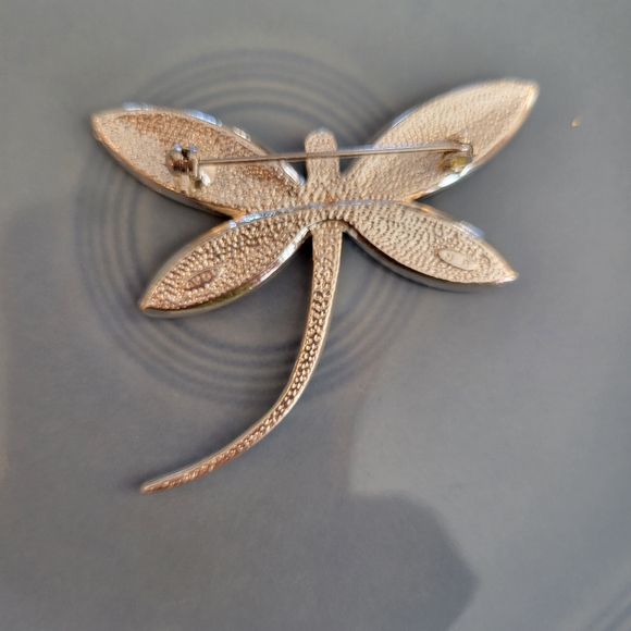 Vintage Avon - NR Dragonfly Pin ~ Brooch ~ 1990s ~ VGUC ~ Pretty Pink - Peach - Picture 10 of 13